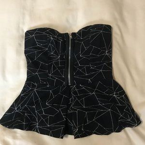 Tube top w/ peplum